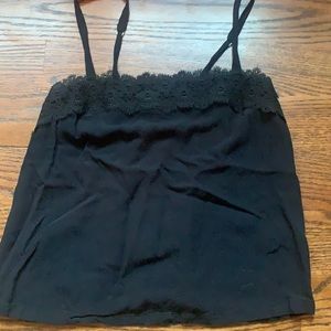 Womens black hollister detailed tank